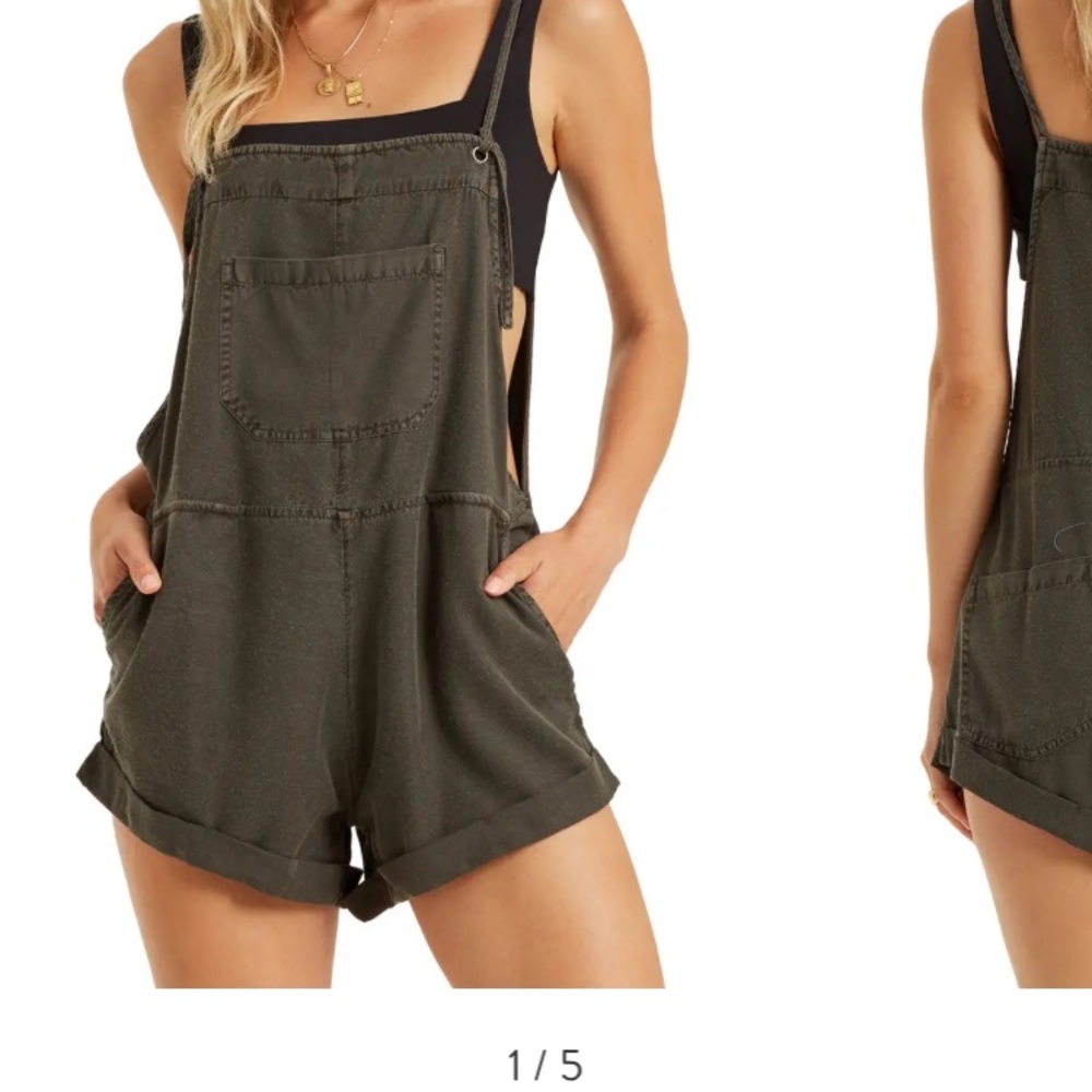 Billabong Wild Pursuit Overall Shorts - off black